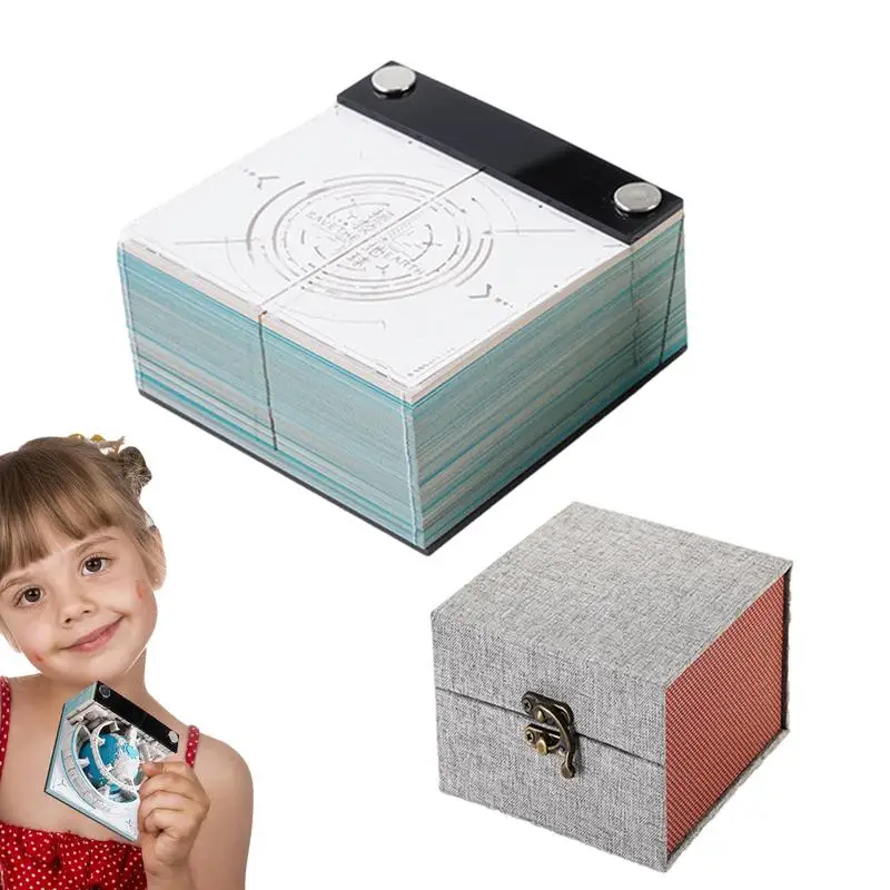 Bloc de notas artístico de papel 3D, Bloc de notas postales DIY, Bloc de notas artístico 3D creativo rasgado a mano, papeles, tarjetas artesanales para estudiantes y decoración de escritorio