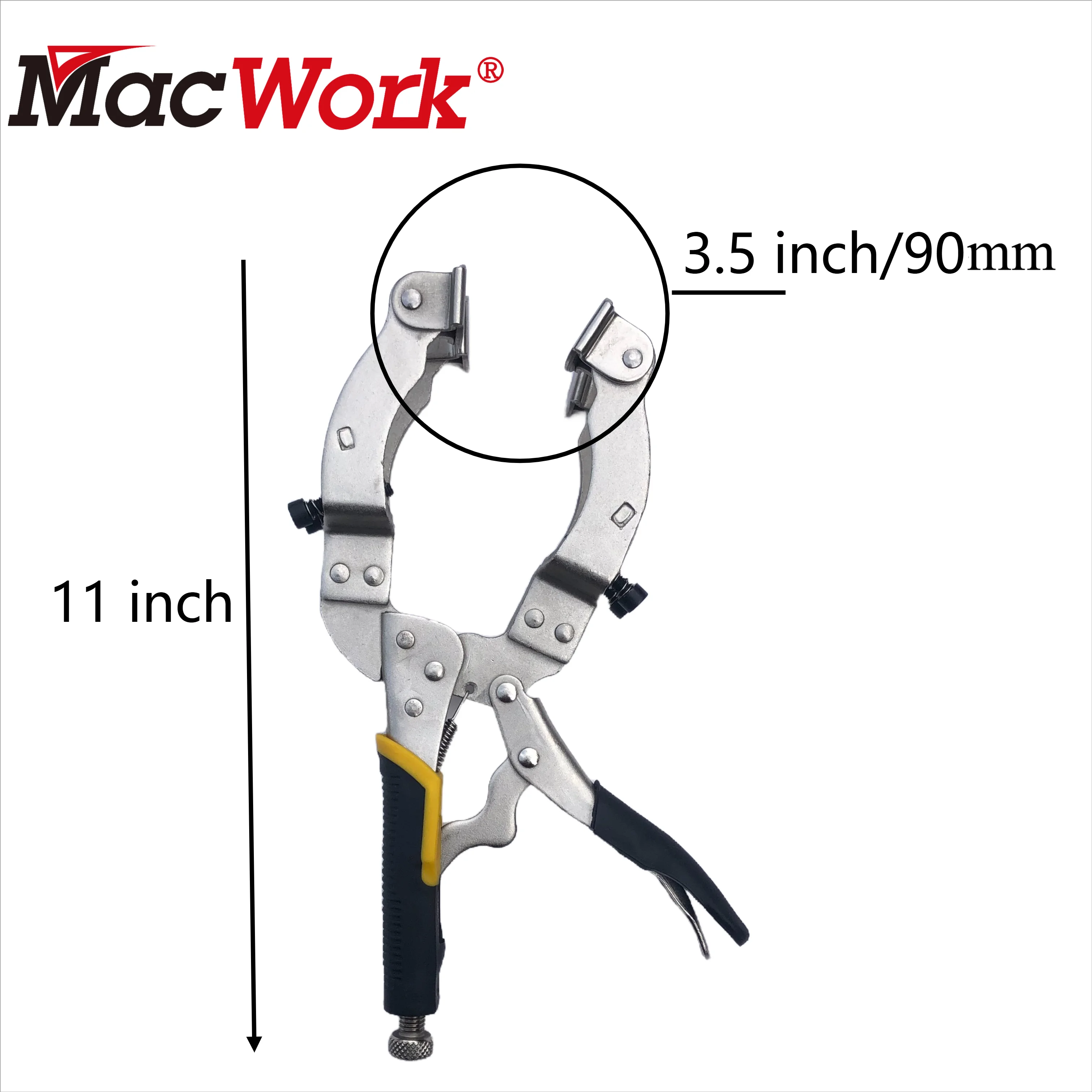 Locking Welding Pipe Plier clamp, Round Tube Welding Clamp 11Inch ，woodworking 1-pack