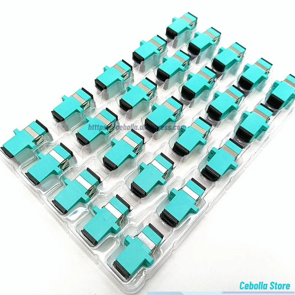 

50 шт./лот, адаптер для оптоволоконного разъема LC/UPC SM, фланец, одномодовый дуплексный соединитель LC-LC UPC