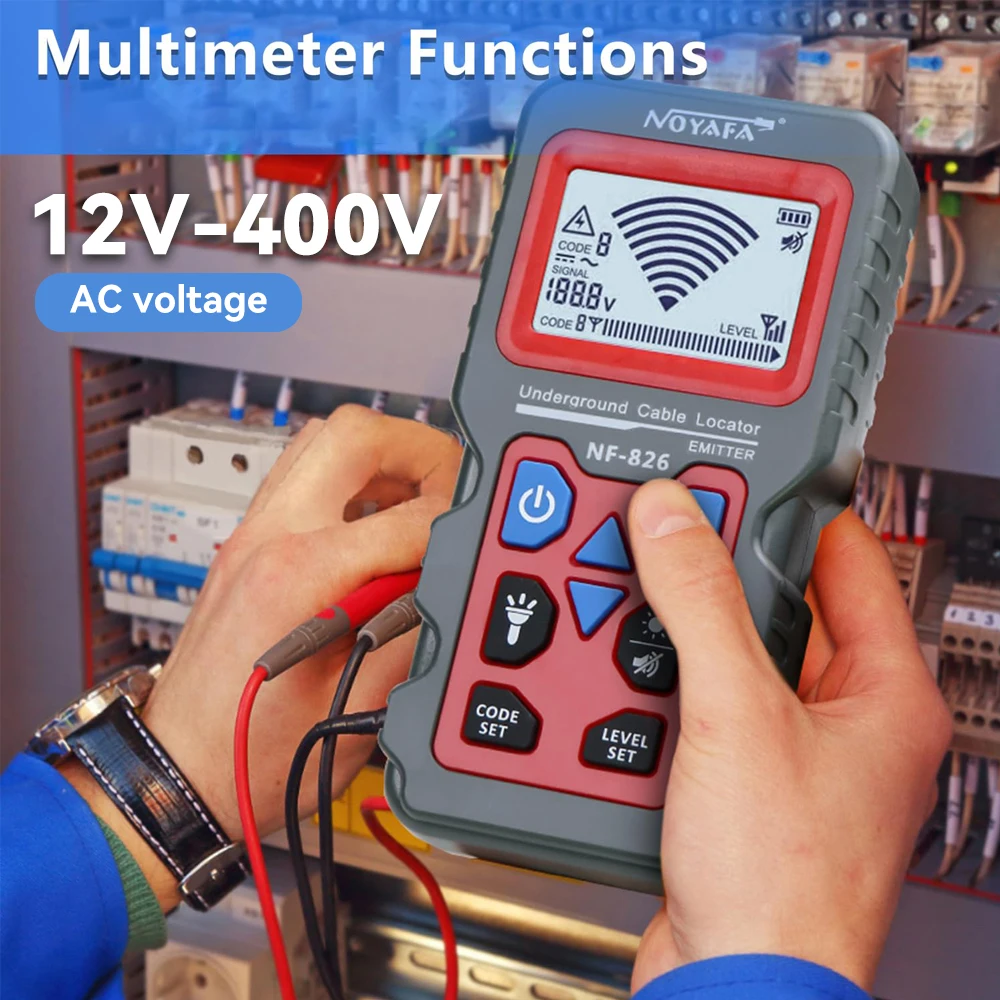 NOYAFA NF-826 تحت الأرض كابل محدد مكافحة التدخل كابل اختبار البصرية خطأ سلك التتبع كابل الجهد العالي والمنخفض مكتشف #2
