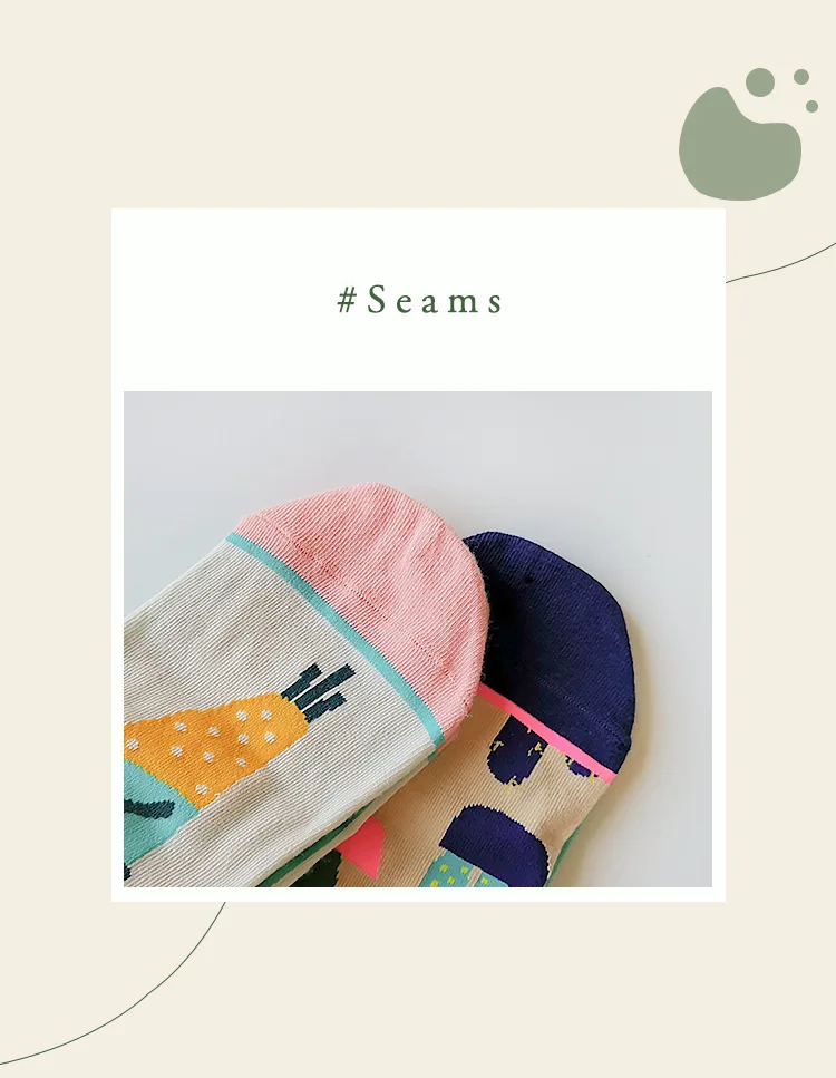 Fashion Colorful Spring Autumn Stocking Women's Socks Plant Hedgehog Slothsi Cotton Socks Personality Straight Trendy Socks