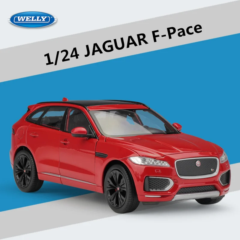 Welly 1:24 JAGUAR F-Pace SUV Alloy Car Model Diecasts Metal Toy Vehicles Car Model High Simulation Collection Childrens Toy Gift