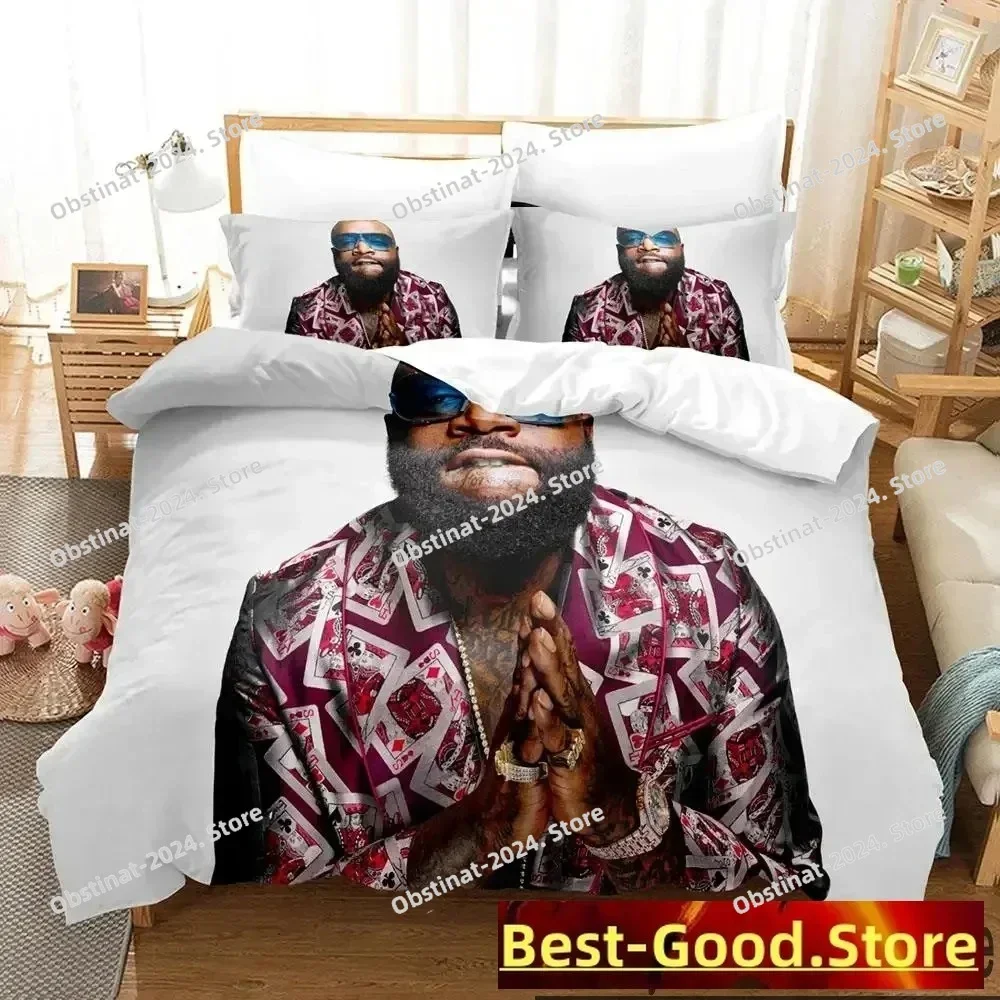 

3D Rapper RICK ROSS Bedding Set Duvet Cover Full Queen King Size Pillowcase Bed Printed Bed Set Aldult Kid Bedroom Single Twin