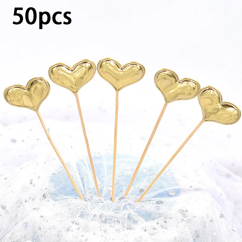 50 Stück Einweg-Bambusstäbchen für Geburtstagskuchen, Dekoration, Party, Hochzeit, Dekorationen, Tisch, Gemüse und Obststäbchen – Detail 12