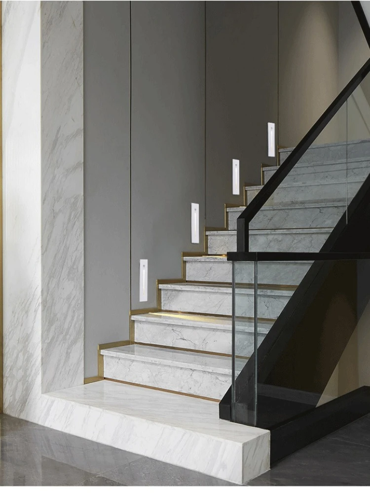Y   Stair induction light LED human body induction foot light embedded hotel corridor corner kick step light