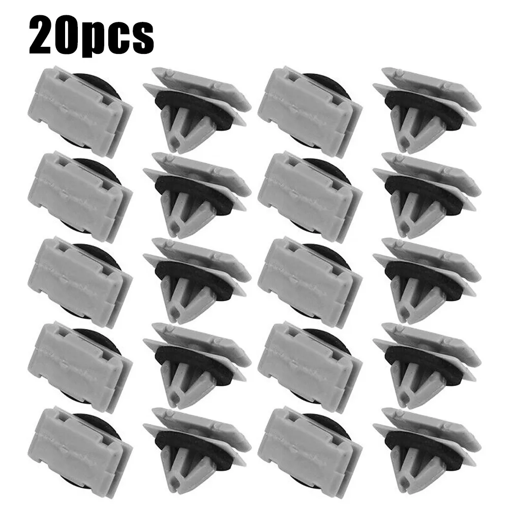 20Pcs Cars Fender Flare Moulding Clips Fastener Rivet Retainer Rocker Panel Moulding Clips Suit For Jeep Grand For Cherokee WK2