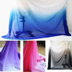 gradient imitated silk mateiral 30d chiffon fabric for dress 2 tone fabric for dancing clothing wedding fabric meter