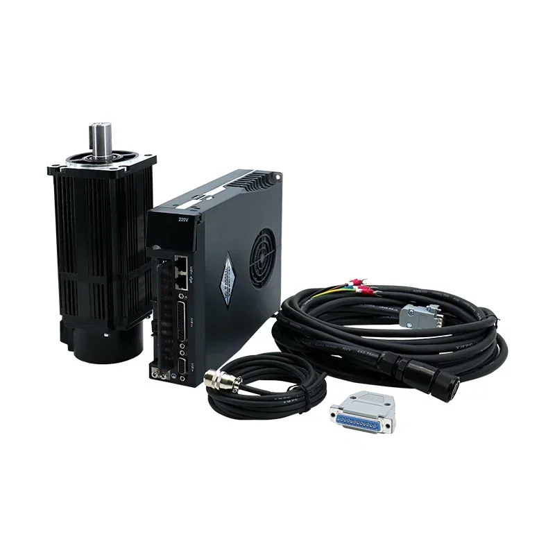 HLTNC 750w 3A 220v 2.4N 3000rpm Ac Servo Motor 90ST-M02430+A1-SVD-15A-3MX With Ethercat Servo Drive for CNC Machine