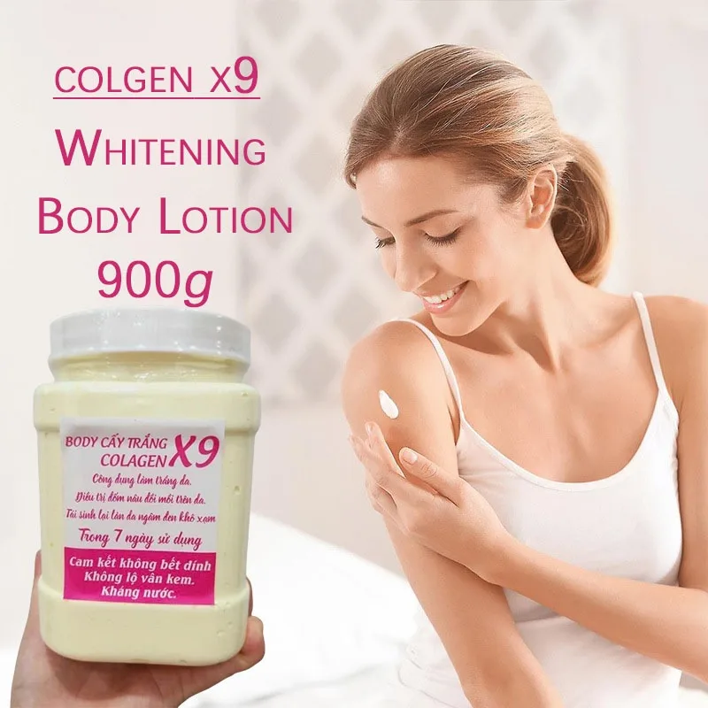 Dark Skin Body Lotion Kem Body Cay Trang Colgen X9 Hu Hon ,Dụng Cụ Chăm Sóc Cơ Thể Ko Thể Thiếu 900g