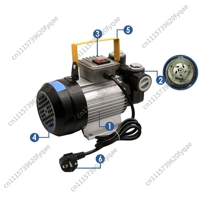 220V Electric Diesel Transfer Pump, High Flow 60L, Auto Start Stop Fuel Pump