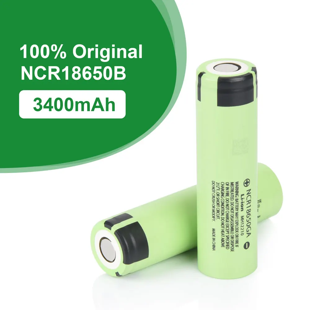 Soshine 3.7V 18650 Li-ion Battery Original NCR18650B 3400mAh 4A 1C Rechargeable Battery for Flashlight Microphone Radio Cameras