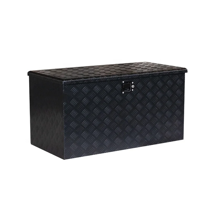 

Waterproof Aluminum Heavy Duty Tool Box Diamond Tread Checker Plate Truck Storage Toolbox