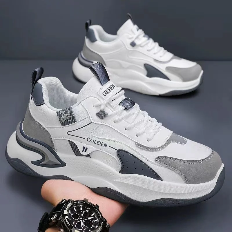 Spring Men's Fashion Casual Shoes Outdoor Breathable Comfortable Sports Shoes Thick Bottom Men's Footwear New Model