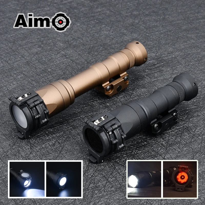 Airsoft Tactical Flashlight IR Filter Shade Surefir M300 M600 Infrared Weapon Scout Lamp Protector Cover Night Vision Lampshade