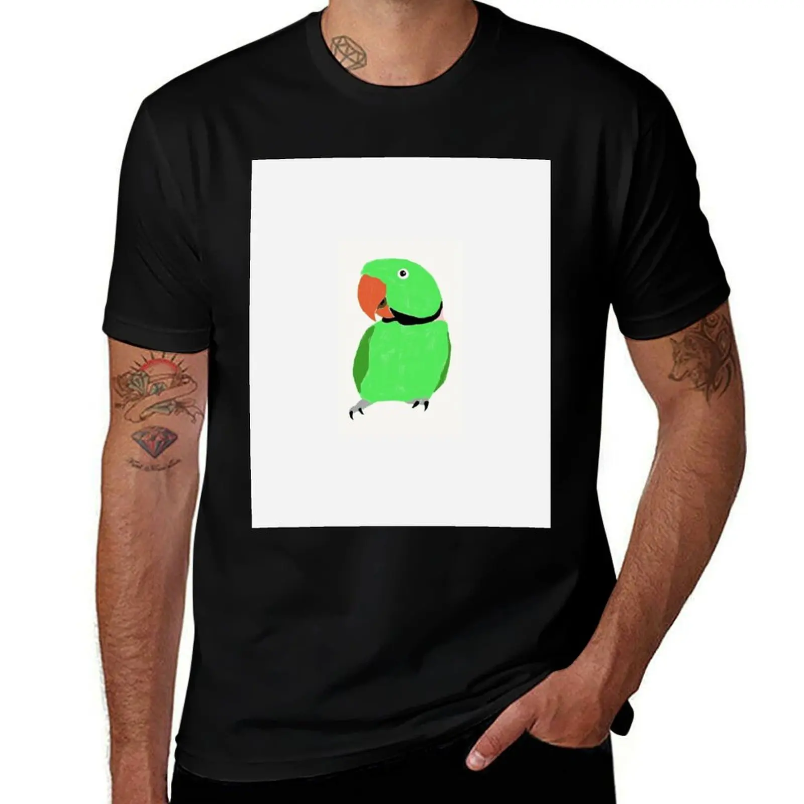 

Alexandrine Parakeet 2 T-Shirt anime tshirt t shirt for man anime t shirts oversize T-Shirt