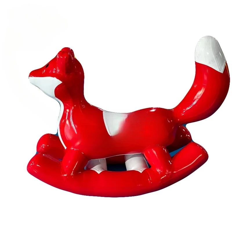 

Children's Paradise Animal Riding Toy - Fox Design Inflatable Rocking Horse, Convenient, Practical and Durable