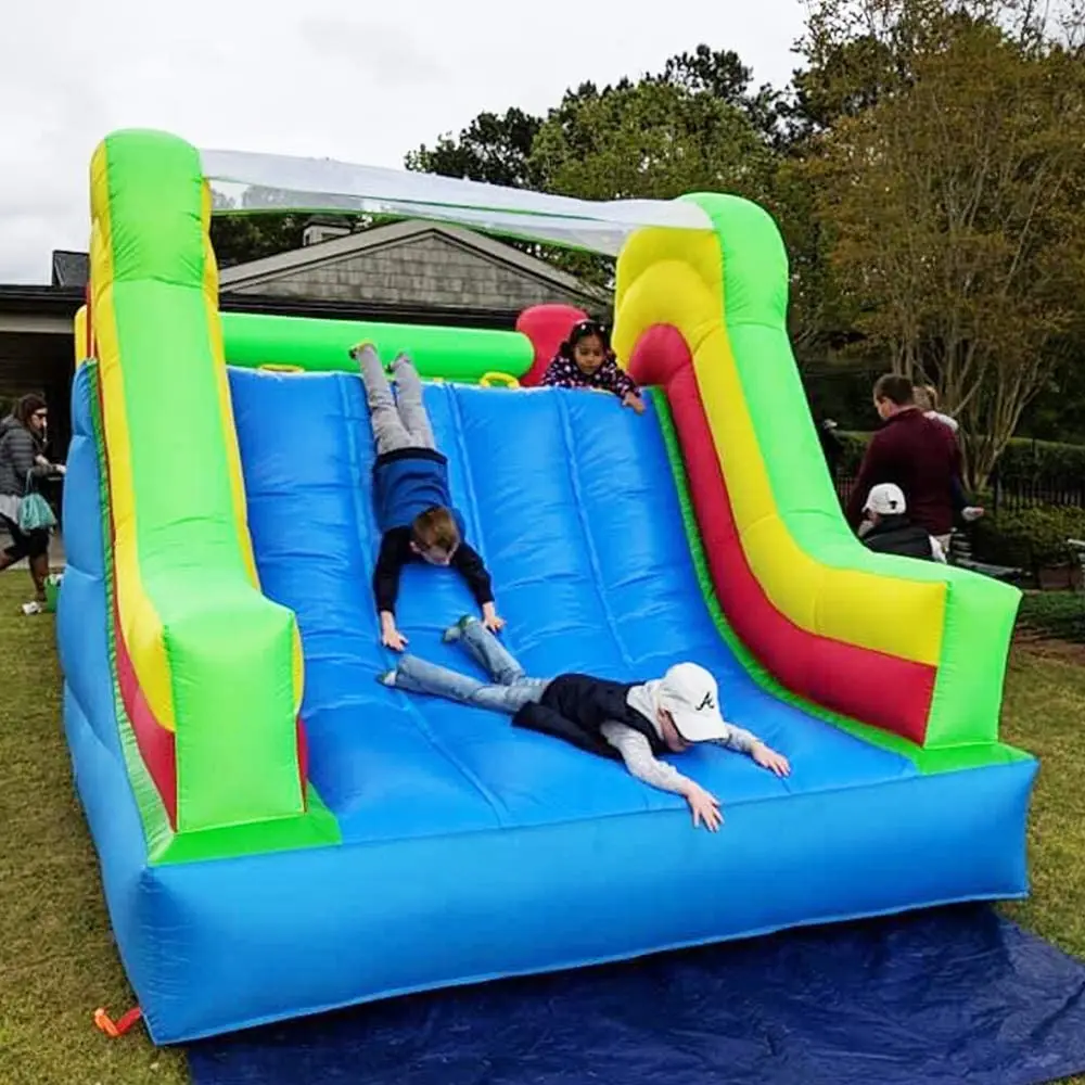 Bounce House 6.5*2.8*2.4m Bounce Castle Obstacle for Kids Inflatable Games Toys Slide Bouncer Jumping Trampoline