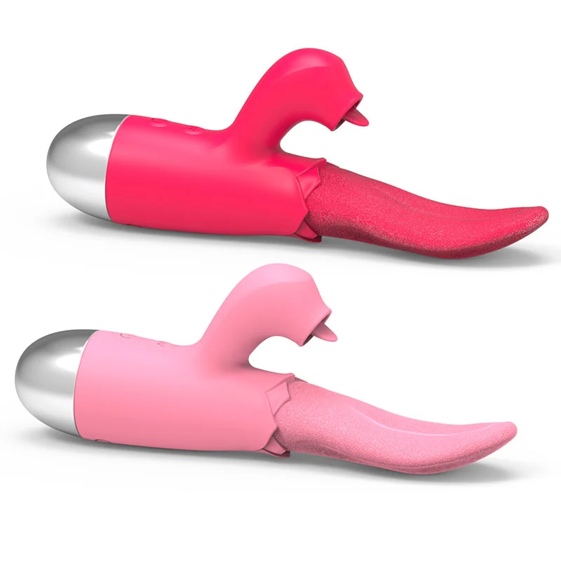 قوية اللسان لعق الهزاز لعبة الجنس الكبار للنساء المهبل G-بقعة مص الورد الهزاز USB شحن لينة سيليكون