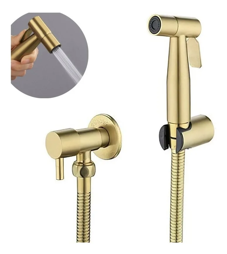 Golden Hygienic Shower 1/4 Back Luxury Trigger Stainless Steel 304 - Brinovar