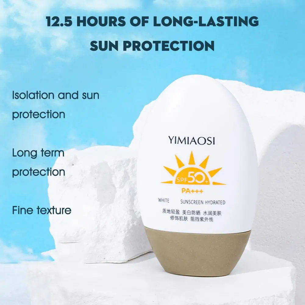 New Spf50 Sunscreen Cream Protector Facial Sun Block Lotion Creams Gel Cream Bleaching Isolation Skin Whitening Facial W5V9