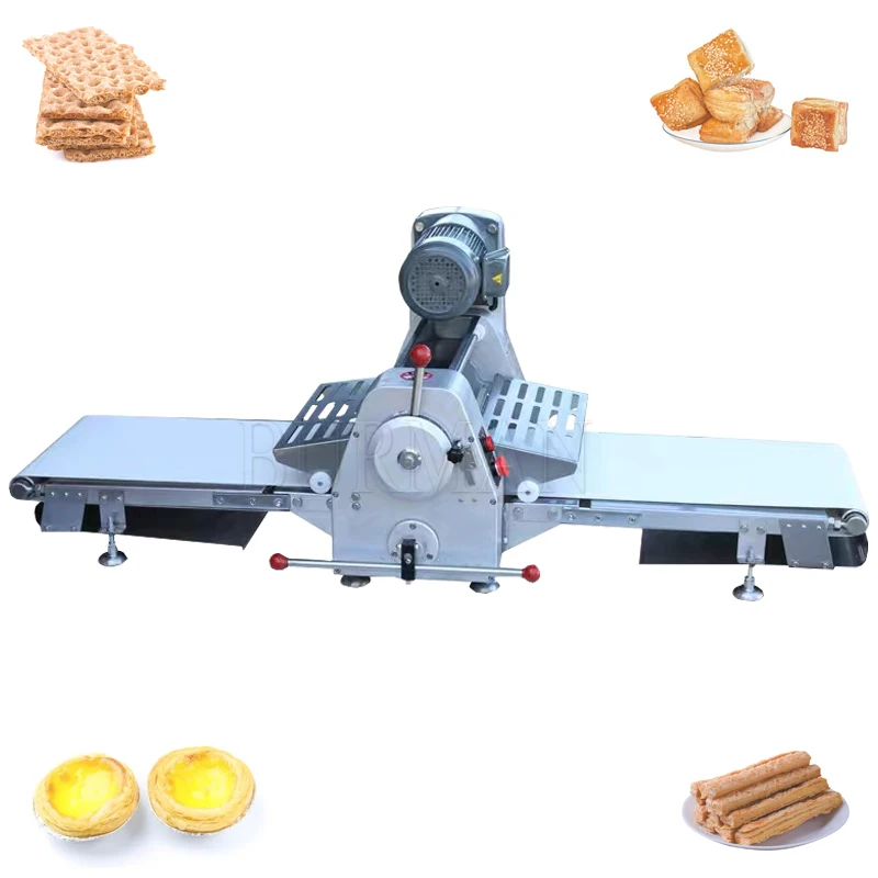 High Quality  Pizza Pie Dough Sheeter Bread Dough Roller Shortening Croissant Forming Machine