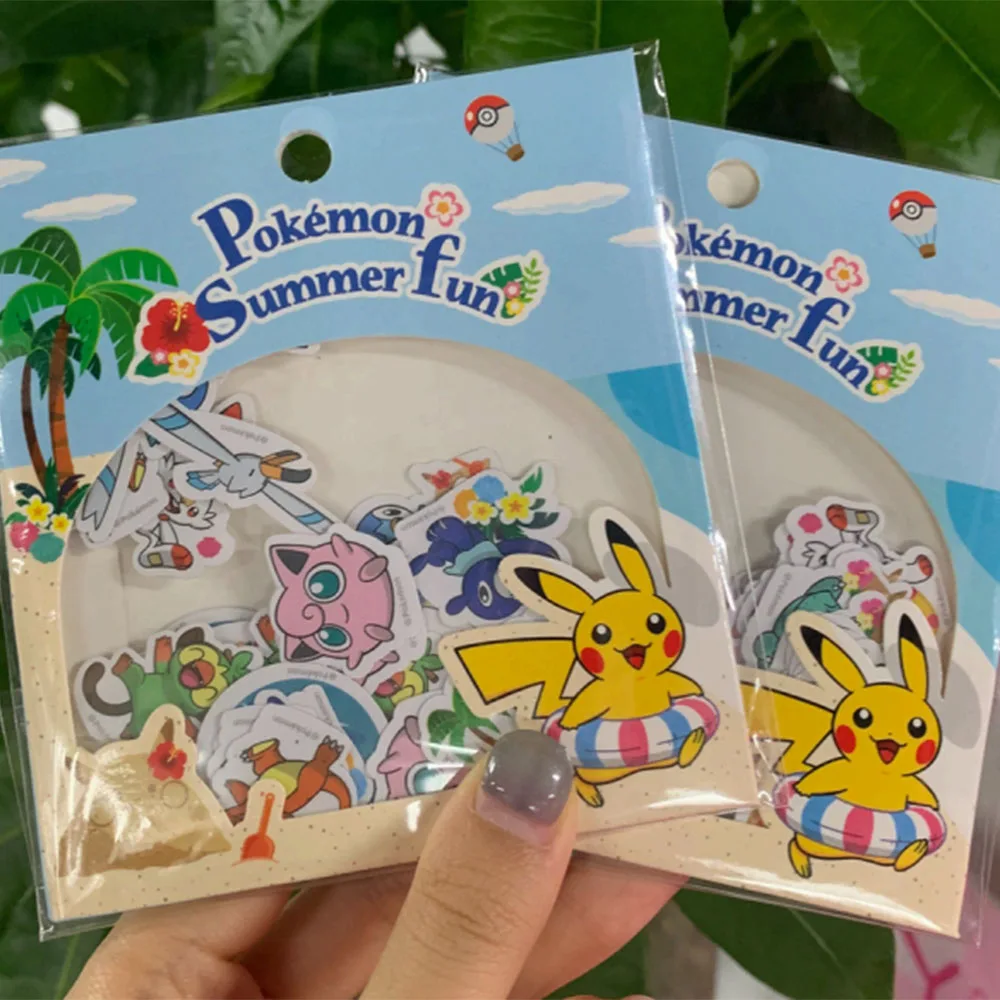 Genuine Pokemon Journal Stickers Anime Pikachu Eevee Psyduck Scrapbook Planner Diary Decor Sticker Fans Toys Gifts view 4