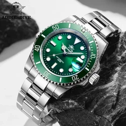 ADDIESDIVE Automatic Mechanical Watches for Men Sapphire Glass NH35 41mm Ceramic Bezel Dive Watch Luminous Waterproof Wristwatch