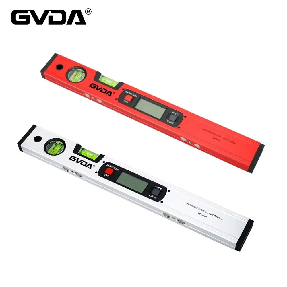 

Цифровой магнитный угломер-инклинометр GVDA из алюминия, 400 мм, электронная линейка-уровень, клинометр