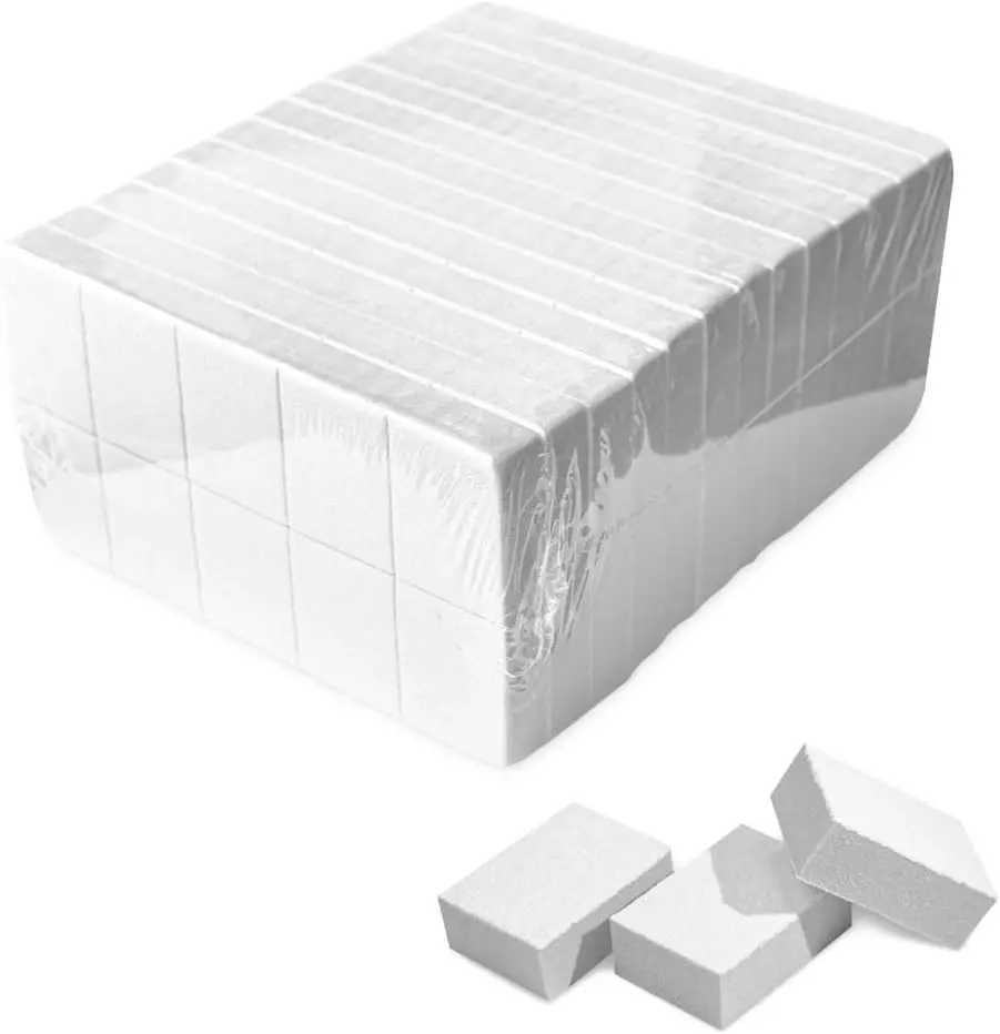 

Mini Nail Buffer Block 80/100 Grit 2-Sided 130 Pack for Smooth Finish