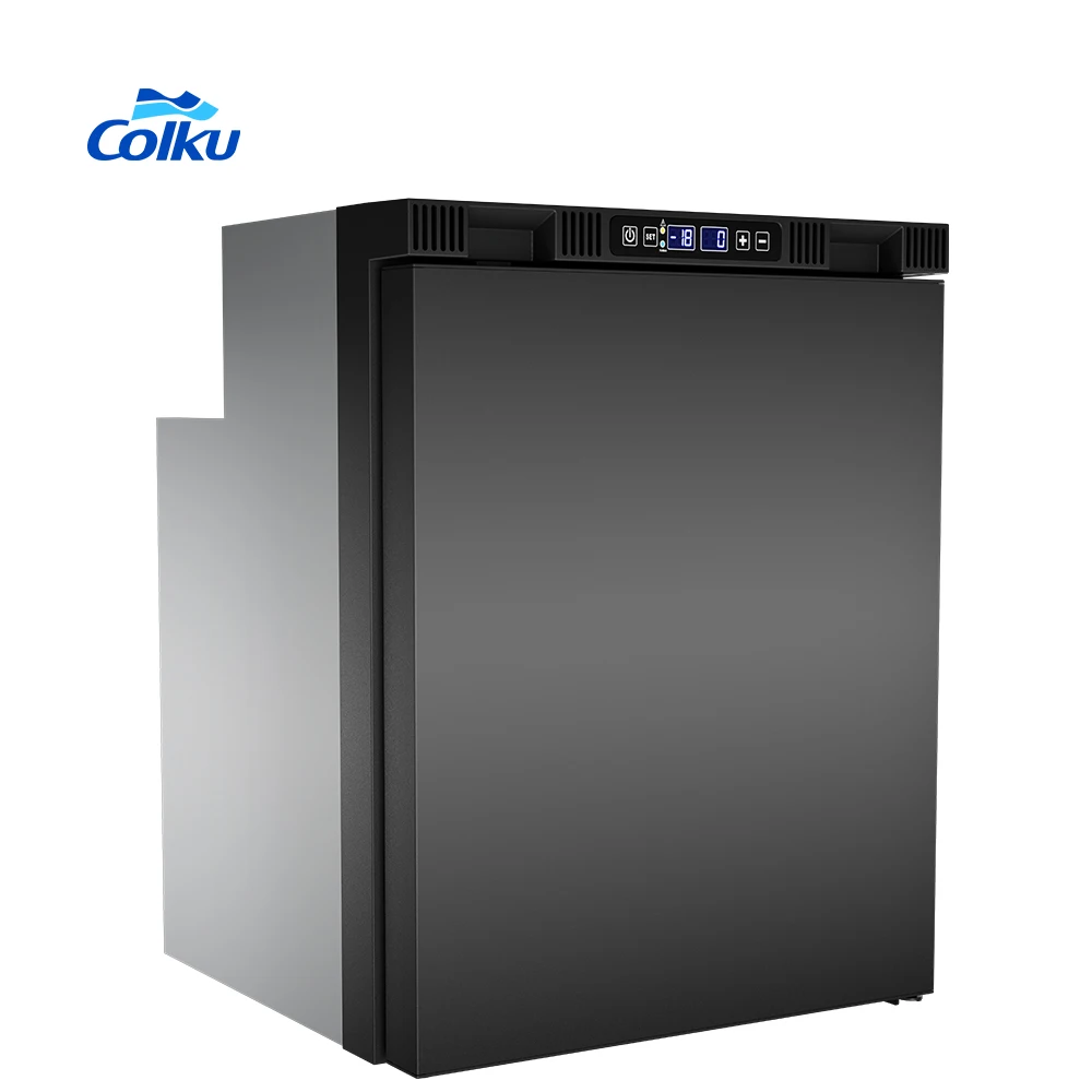 

Холодильник для автофургона, быстрозаохлаждающий кемпинговый холодильник 12В/24В с дисплеем, 57 л, вертикальный, для автомобиля, автофургона, морского транспорта, лодки, грузовика, умный холодильник