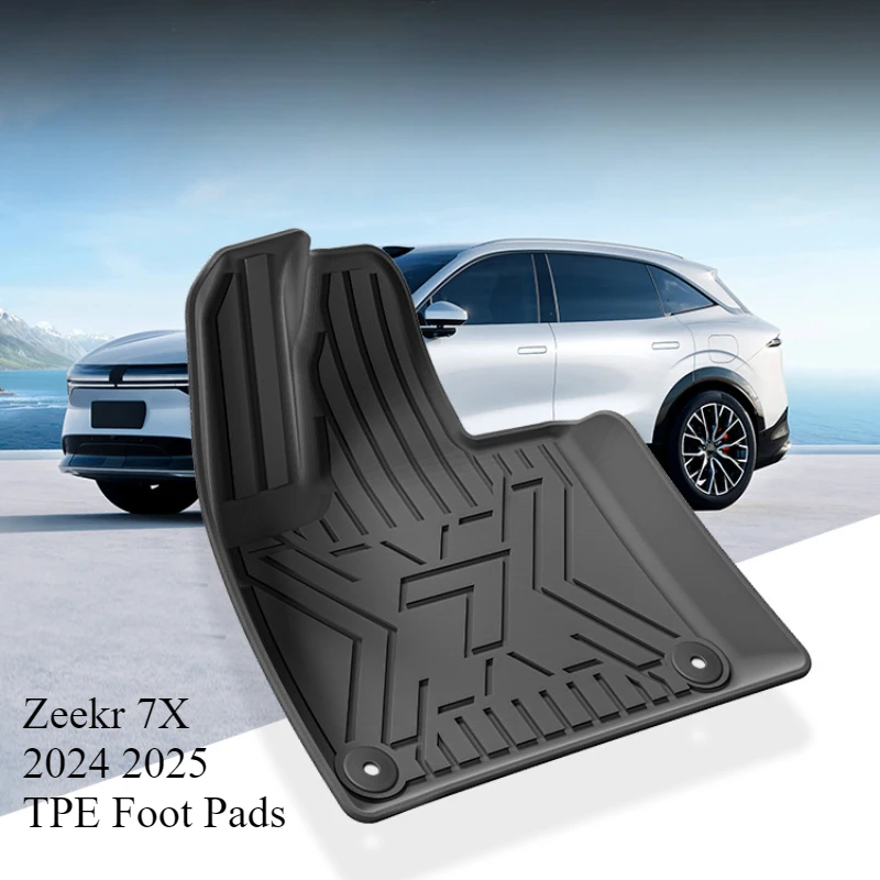 Car Floor Mats for Zeekr 7X 2024 2025  TPE Foot Pads Trunk Cushion Waterproof Wear-resistant Internal Car Accessories