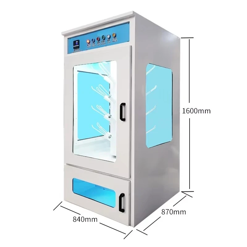 Commercial Automatic Shoe Washing Drying Machine 220V Auto-Rotation Stainless Steel Equipment High Capacity Dry Cleaning for