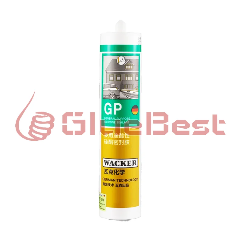 WACKER GP Multi-Purpose Acidic Silicone Curing Agent Quick-Dry Solution for Doors Windows Glass Applications Original Product