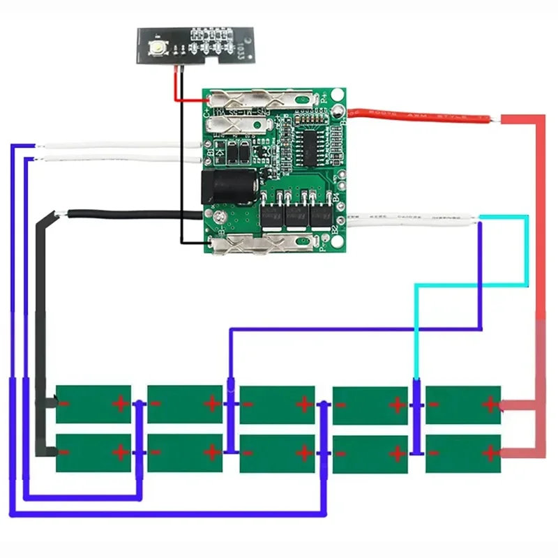 

A20F-18650 Li- Battery Case Forlomvum Zhipu Hongsong Jingmi Battery Protection Circuit Board Lithium Battery Plastic Case