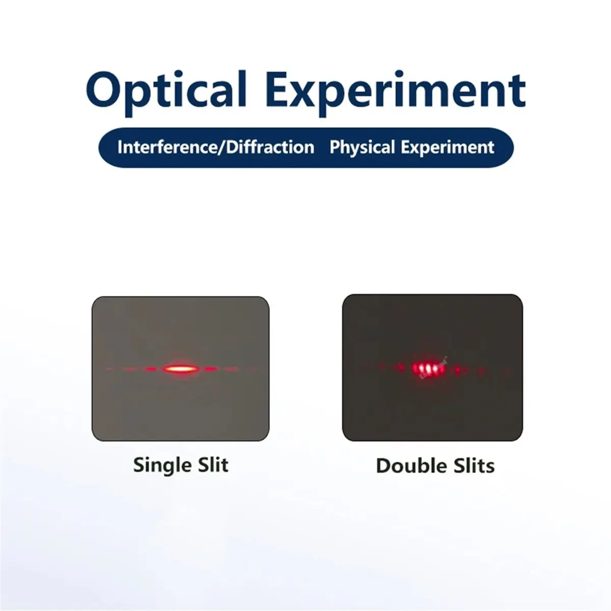 A45I Double-Slit Experiment Single-Slit/Double- Interference Diffraction Grating Sheet Optical Physical Experiment