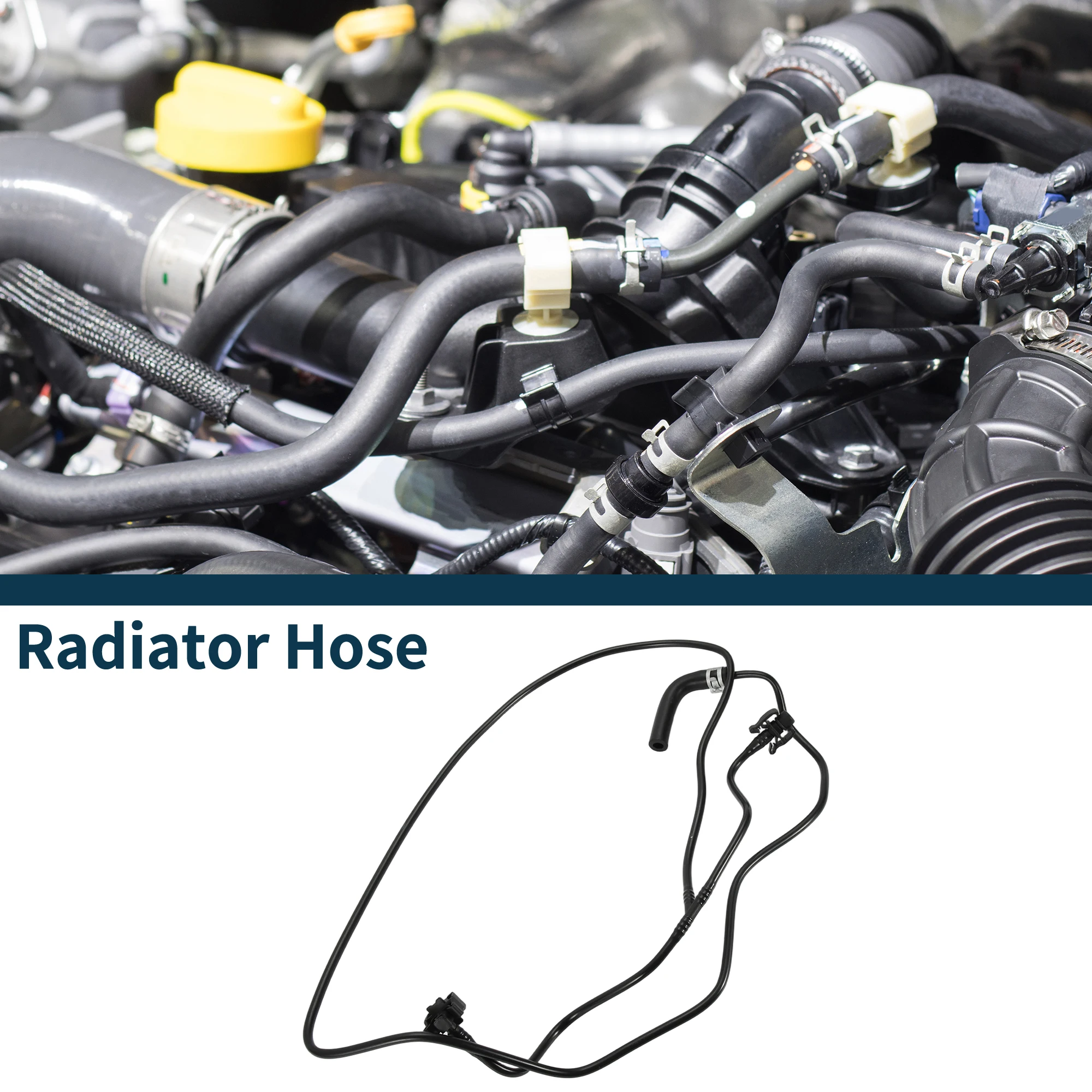 

X Autohaux Шланг радиатора Шланг обогревателя для Volvo V40 хэтчбек (525) 2014-2019 No 31686794 Резиновая трубка охлаждающей жидкости Черный 1 шт.