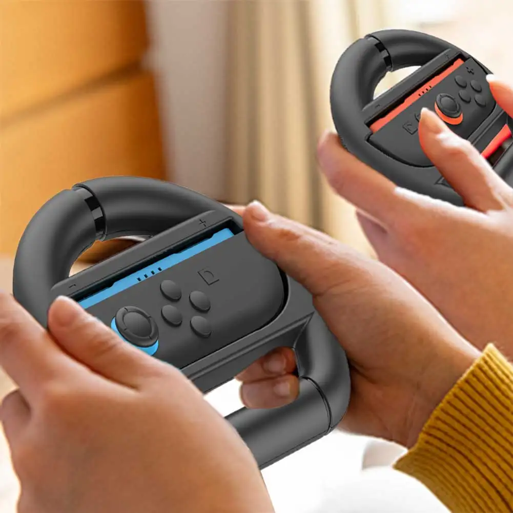 2 حزمة عجلات القيادة عجلات السباق عجلة القيادة سباق الألعاب لوحدات تحكم نينتندو سويتش 2 Joy-Con