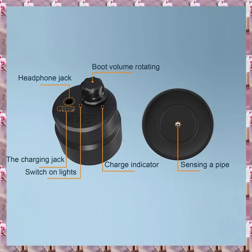 2025 Portable Water Leakage Detector Alarms Rechargeable Underground Home Water Pipes Fire Pipeline Leak Detection Tool,Portable