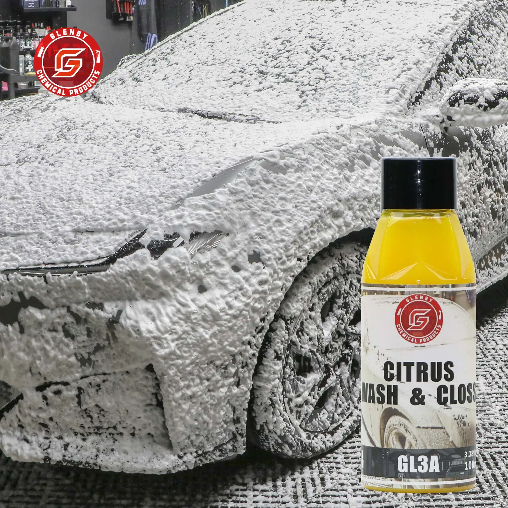 

GL3A Glenby Шампунь для мытья автомобиля с высоким концентратом Magic Snow Foam Шампунь для мытья автомобиля 100 мл Для ухода за автомобилем