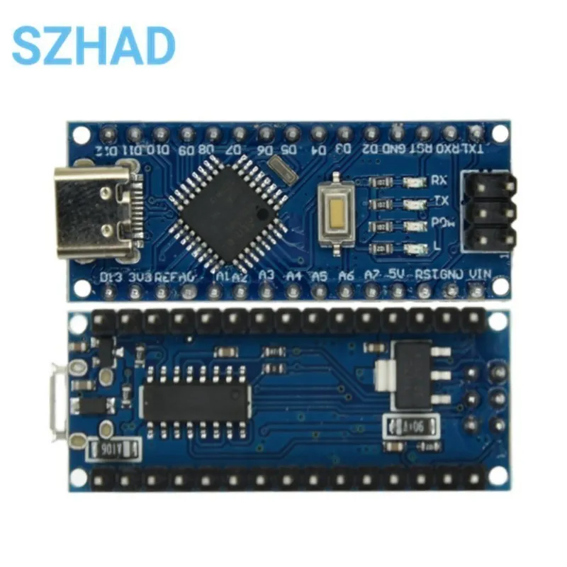 Mini / Type-C / Micro USB Nano 3.0 With The Bootloader Compatible Nano Controller For CH340 USB Driver 16Mhz ATMEGA328P