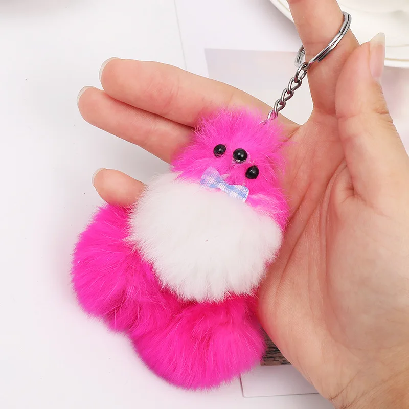 100pcs/lot wholesale plush animal doll toy fox fur ball bag backpack accessories stuffed,Deposit First to Get Discount much