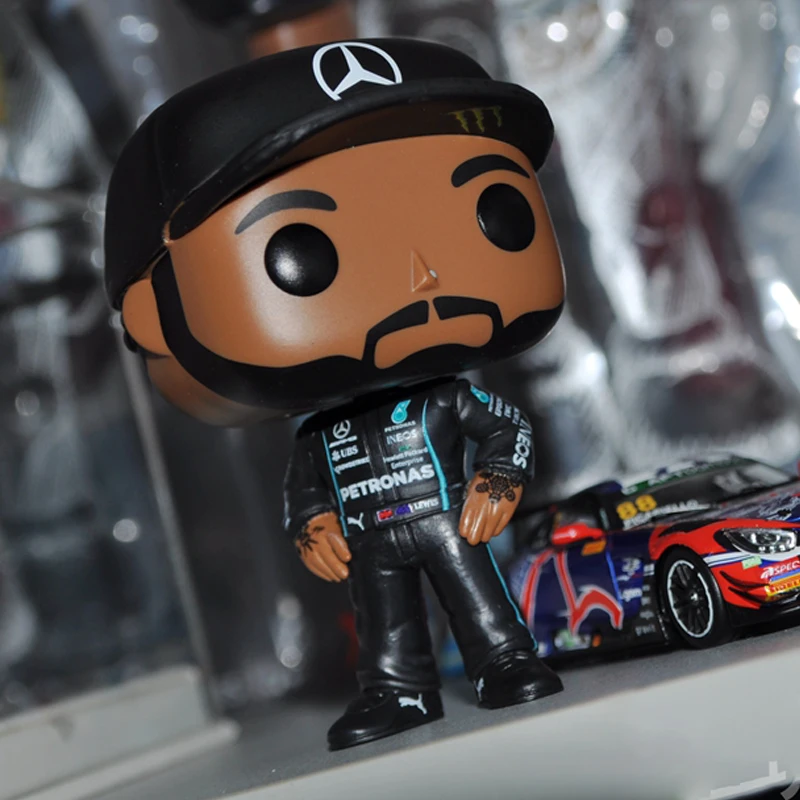 Funko Pop Lewis Hamilton F1 Racer Figure Model Toys Collect Car Ornament Boys Room Decoration Man Gifts