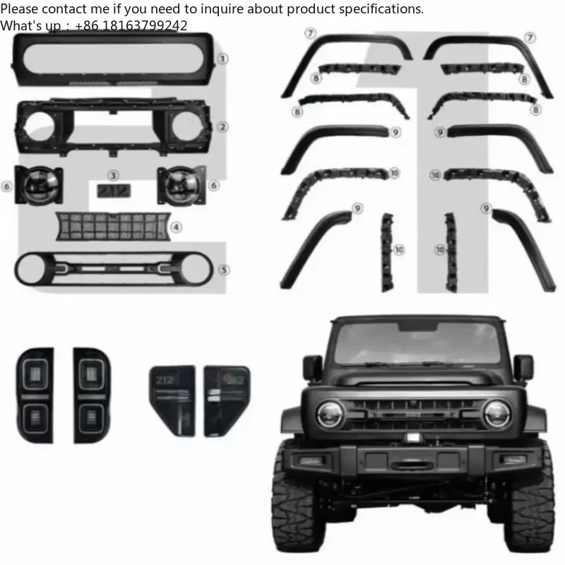 

Offroad 4X4 Exterior Accessories Front Bumper Grille Facelift Body Kit for Baw 212 T01 2025 Auto Parts