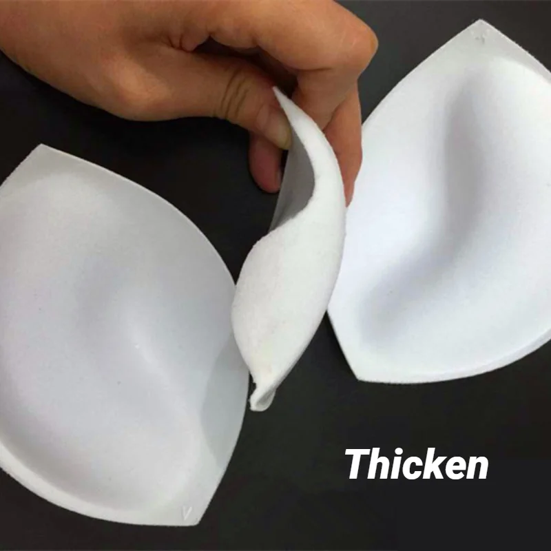 Сексуальные толстые губчатые подушечки для бюстгальтера, вставка для груди, увеличитель пуш-ап, купальник, бикини с мягкой подкладкой, съемные аксессуары для груди, подкладка