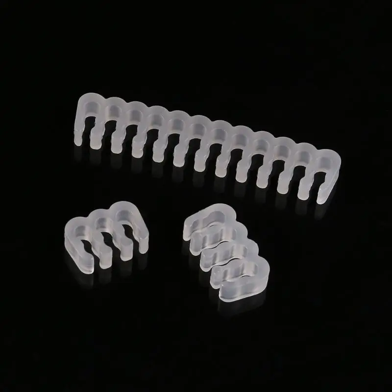 16Pcs/Set PP Cables Comb/Clamp/Clip/Organizer/Dresser for 2.5-3.2mm PC Power Cables Wiring 4/6/24 Pin Computer Cable Manager