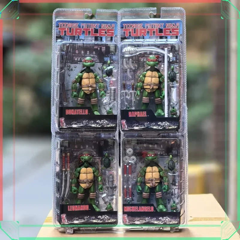 

Neca Teenage Mutant Ninja Turtles 2008 Anime Action Figures Tmnt Leo Raphael 14 Cm Children's Birthday Gift Collectible Toys