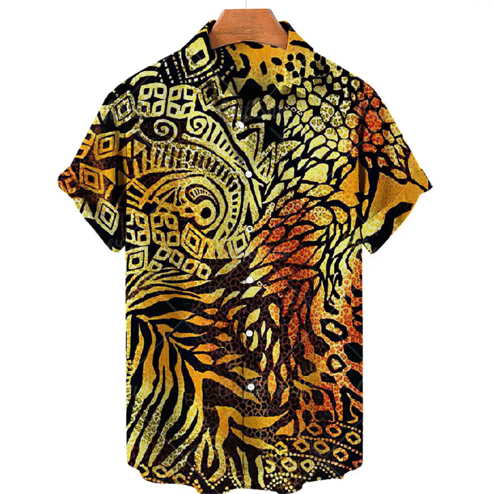 

Casual Printed ort Sve irt Lapel Printed Loose Fit Youthful Spring Summer Cotton No Iron Procing oulder Sve