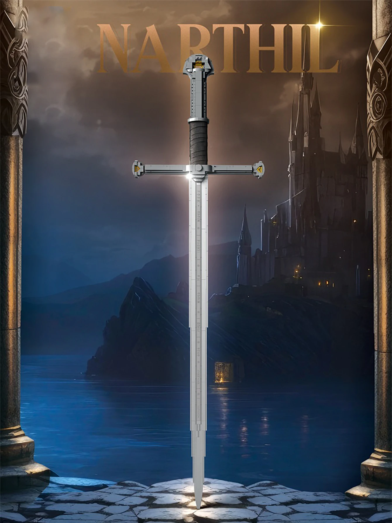 

Building block toys, Nasir Holy Sword, 521PCS, home decoration ornament series building block toys, suitable for 14 years old+