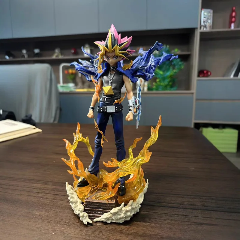 29cm The Dark Side Of Dimensions Figure Yugi Muto Figures Double Headed Carving Model Statue Doll Collection Decoration Toy Gift