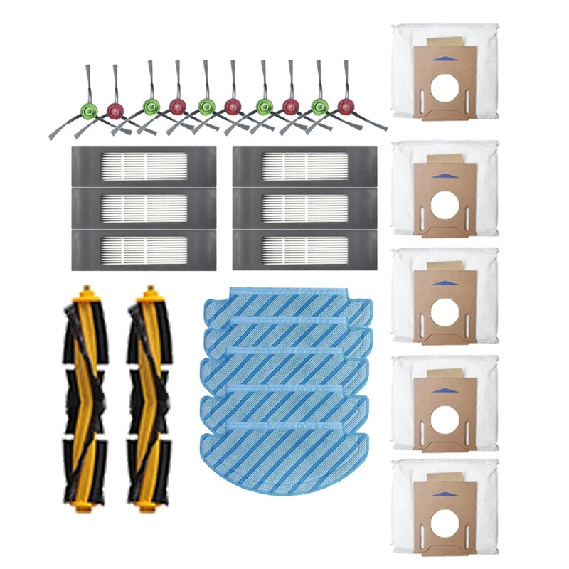 

Сменные Роликовые кисти фильтры пылевые мешки комплект Запчастей Для Ecovacs Deebot OZMO T8 T8 AIVI аксессуары для робота-пылесоса